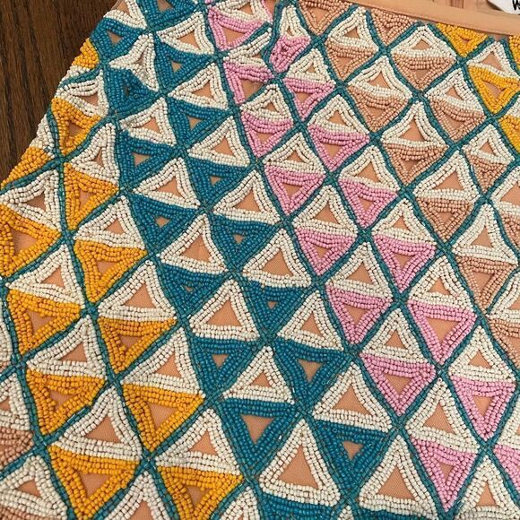 NWT Anthropologie Walter Baker Slim Hand-Beaded Mini Skirt Size 4 B-1321 - Picture 7 of 7